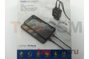 Блок питания USB (сеть) на 2 порта USB 2100mA + кабель USB - Lightning (в коробке) черный 1м, (N7) HOCO