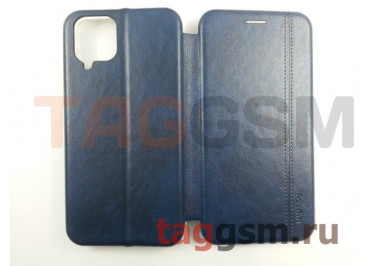 Сумка футляр-книга для Samsung A22 / A225 Galaxy A22 (2021) (экокожа, с силиконовым креплением, на магните, синяя (PREMIUM Line)) Faison