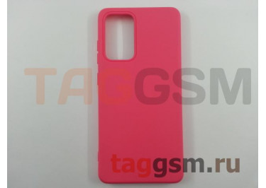 Задняя накладка для Samsung A52 / A525F Galaxy A52 (2021) (силикон, матовая, розовая)