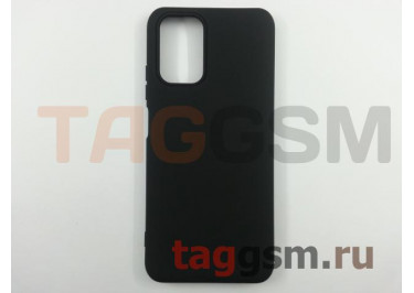 Задняя накладка для Xiaomi Redmi Note 10 (силикон, матовая, черная)