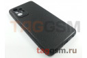 Задняя накладка для Samsung A52 / A525F Galaxy A52 (2021) (силикон, под кожу, черная)