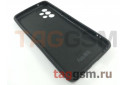 Задняя накладка для Samsung A52 / A525F Galaxy A52 (2021) (силикон, под кожу, черная)