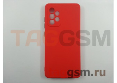 Задняя накладка для Samsung A52 / A525F Galaxy A52 (2021) (силикон, матовая, красная (Midl)) Faison