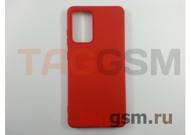Задняя накладка для Samsung A52 / A525F Galaxy A52 (2021) (силикон, матовая, красная)