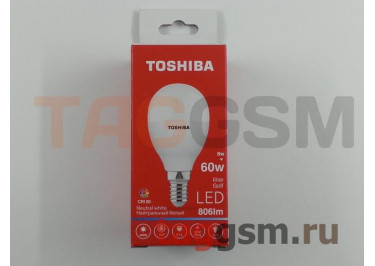Лампа светодиодная (E14) (8Вт / 220-240V / 4000К) Toshiba G45