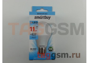 Лампа светодиодная (E27) (11Вт / 220-240V / 4000К) SmartBuy A60