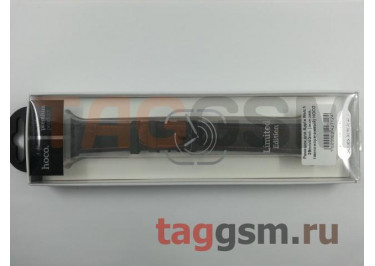 Ремешок для Apple Watch 38mm / 40mm / 41mm (экокожа, темно-коричневый) HOCO