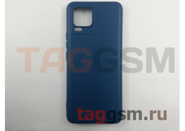 Задняя накладка для Realme 8 / 8Pro (силикон, синяя (Full TPU Case))