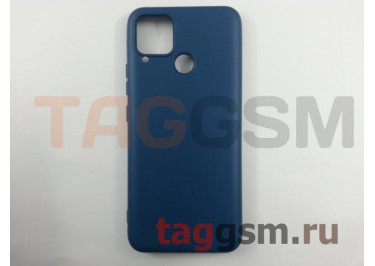 Задняя накладка для Realme C15 (силикон, синяя (Full TPU Case))