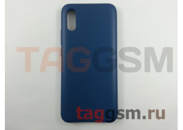 Задняя накладка для Xiaomi Redmi 9A (силикон, синий кобальт), ориг