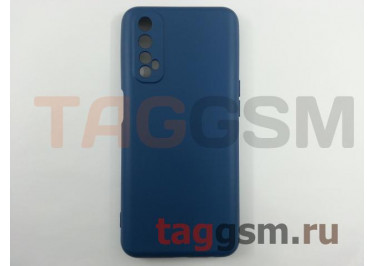 Задняя накладка для Realme 7 (силикон, синяя (Full TPU Case))