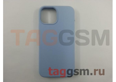 Задняя накладка для iPhone 13 mini (силикон, небесно-голубая (Full Case))