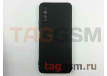 Задняя накладка для Vivo Y20 (силикон, черная (Full TPU Case))