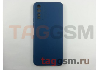 Задняя накладка для Vivo Y20 (силикон, синяя (Full TPU Case))