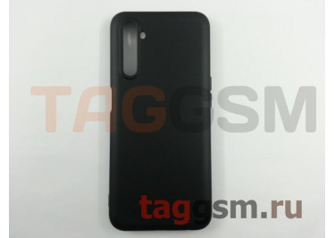 Задняя накладка для Realme 6  (силикон, черная (Full TPU Case))