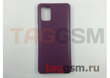 Задняя накладка для Samsung A71 / A715F Galaxy A71 (2019) (силикон, темно-фиолетовая), ориг