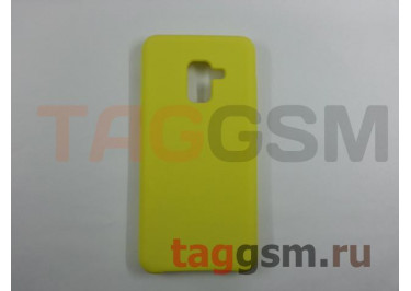 Задняя накладка для Samsung A8 / A530 / Galaxy A8 (2018) (силикон, лимонная), ориг