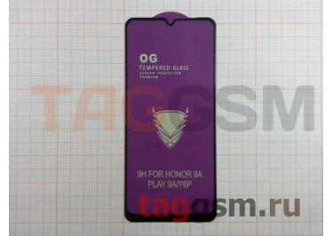 Пленка / стекло на дисплей для HUAWEI Honor 9A / Y6p (Gorilla Glass) 9D (черный) OG PREMIUM, техпак