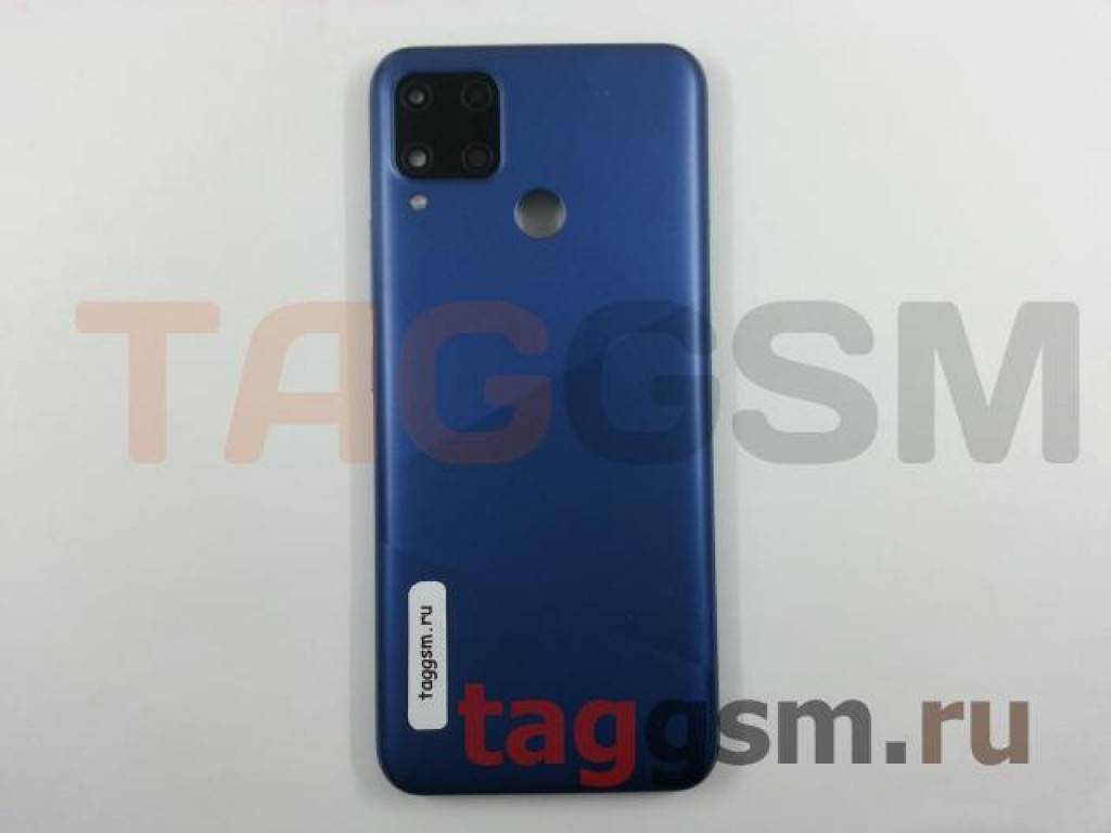 Задняя крышка для Realme C15 (синий)