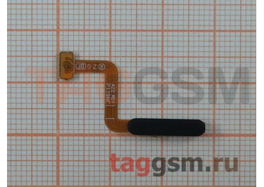 Шлейф для Samsung A225 Galaxy A22 4G (2021) + сканер отпечатка пальца (черный)
