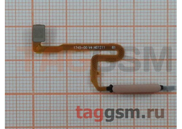 Шлейф для Xiaomi Redmi Note 10 Pro 4G + сканер отпечатка пальца (бронза)