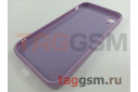 Задняя накладка для iPhone XR (силикон, с защитой камеры, лиловая (Full Case))