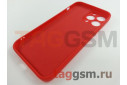 Задняя накладка для iPhone 13 Pro Max (силикон, с защитой камеры, красная (Full Case))