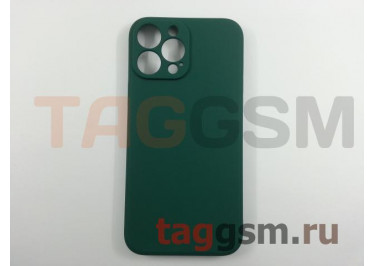 Задняя накладка для iPhone 13 Pro Max (силикон, с защитой камеры, зеленая (Full Case))