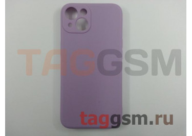 Задняя накладка для iPhone 13 (силикон, с защитой камеры, лиловая (Full Case))