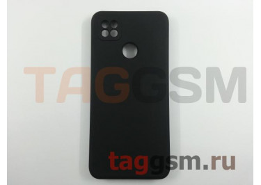 Задняя накладка для Xiaomi Redmi 9C (силикон, с защитой камеры, черная (Full Case))