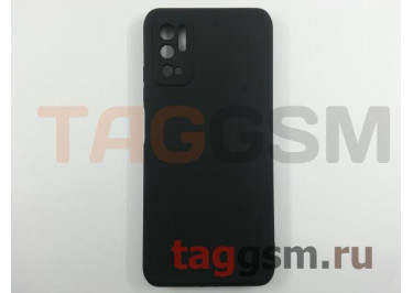 Задняя накладка для Xiaomi Redmi Note 10T / Poco M3 Pro / Redmi Note 10 5G (силикон, с защитой камеры, черная (Full Case))