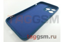 Задняя накладка для iPhone 13 Pro Max (силикон, с защитой камеры, синий космос (Full Case))