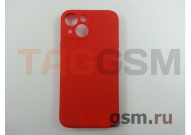 Задняя накладка для iPhone 13 mini (силикон, с защитой камеры, красная (Full Case))