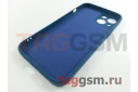 Задняя накладка для iPhone 13 (силикон, с защитой камеры, синий космос (Full Case))
