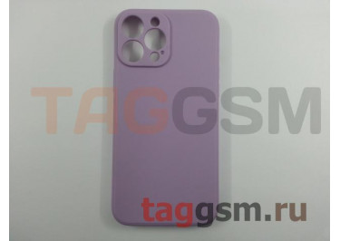 Задняя накладка для iPhone 13 Pro Max (силикон, с защитой камеры, лиловая (Full Case))