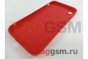 Задняя накладка для iPhone XR (силикон, с защитой камеры, красная (Full Case))
