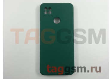 Задняя накладка для Xiaomi Redmi 9C (силикон, с защитой камеры, зеленая (Full Case))