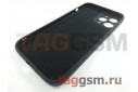 Задняя накладка для iPhone 12 Pro Max (силикон, с защитой камеры, черная (Full Case))