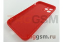Задняя накладка для iPhone 12 Pro (силикон, с защитой камеры, красная (Full Case))