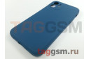 Задняя накладка для iPhone 12 (силикон, с защитой камеры, синий космос (Full Case))