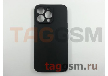 Задняя накладка для iPhone 13 Pro (силикон, с защитой камеры, черная (Full Case))