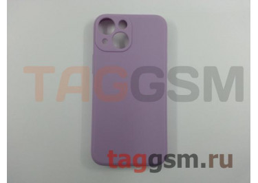 Задняя накладка для iPhone 13 mini (силикон, с защитой камеры, лиловая (Full Case))