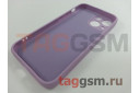 Задняя накладка для iPhone 13 mini (силикон, с защитой камеры, лиловая (Full Case))