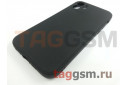 Задняя накладка для iPhone 12 (силикон, с защитой камеры, черная (Full Case))
