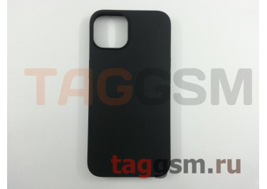 Задняя накладка для iPhone 13 (силикон, матовая, черная (Full Case))