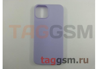 Задняя накладка для iPhone 13 (силикон, матовая, сиреневая (Full Case))