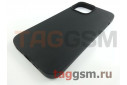 Задняя накладка для iPhone 13 Pro Max (силикон, матовая, черная (Full Case))