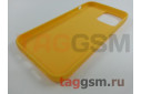 Задняя накладка для iPhone 13 Pro Max (силикон, матовая, желтая (Full Case))