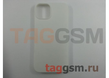 Задняя накладка для iPhone 13 (силикон, матовая, белая (Full Case))