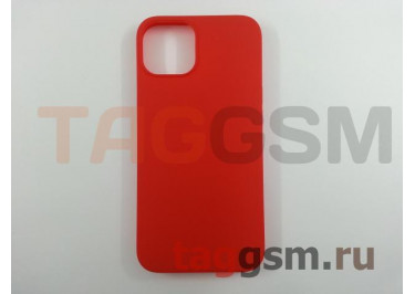 Задняя накладка для iPhone 13 (силикон, матовая, красная (Full Case))